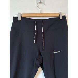 Nike Running Luxe Mid Rise Dri Fit Tights Black | Wms Med